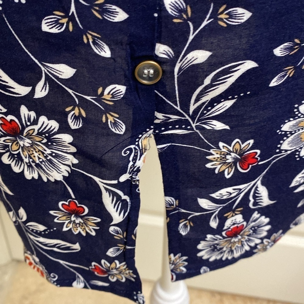 Simply Noelle button down blouse Top Tunic Womens L/XL Cottage core peasant - Picture 5 of 10